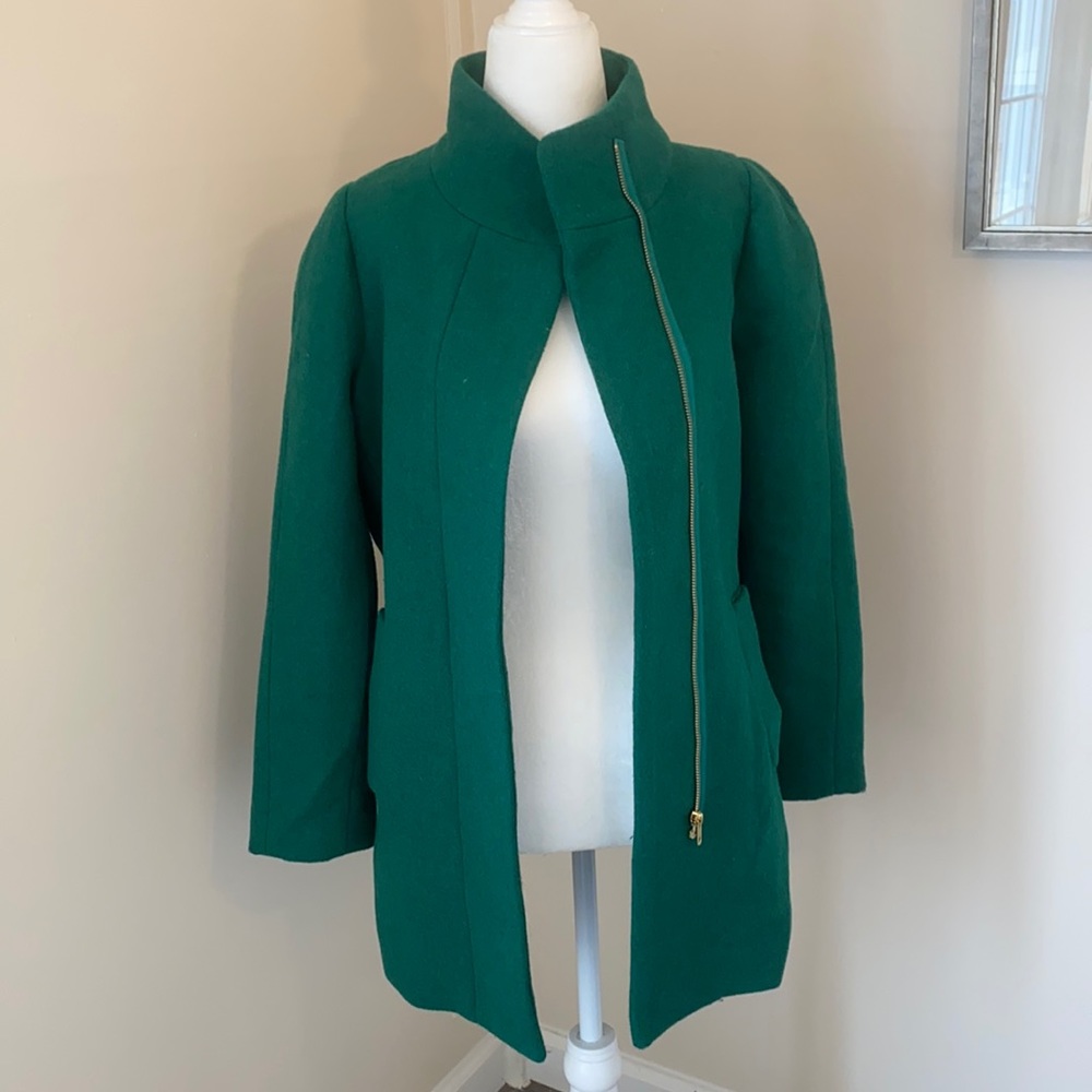 Green J. Crew Mercantile Long Coar